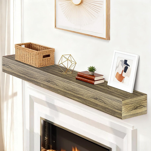 Fireplace mantel handcrafted - fireplace,