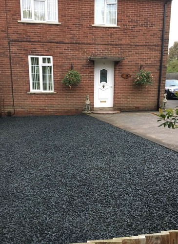 20mm decorative black basalt - black,