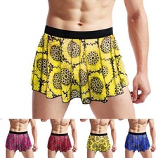 Yellow Soft Low Waist Sexy Men