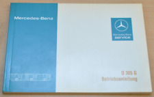 Mercedes Benz Gelenkbus Bus O 305 G Motor 407 Betriebsanleitung 1980