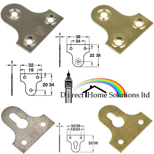 Mirror fixing plates - 10, x