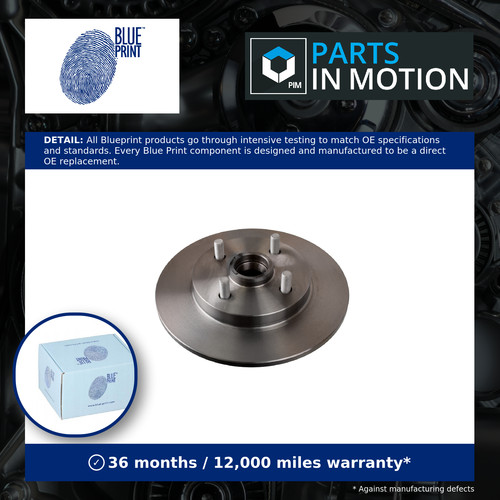 Brake discs pair solid rear - pair,