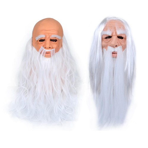 Realistic old man latex mask - old,