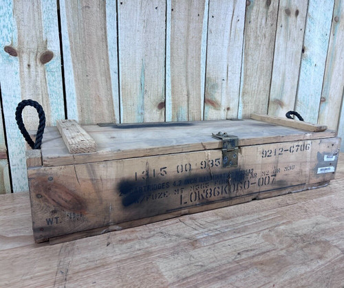 Wooden surplus ammo crate - crate, m2