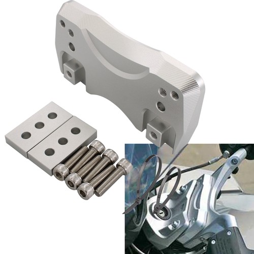 Chrome handlebar riser adapter - chrome,