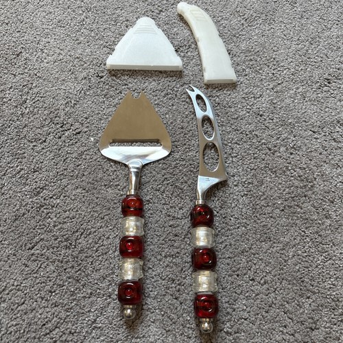 Pampered chef glass beaded red - chef,