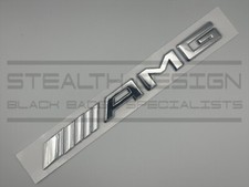 Fits Mercedes AMG New Style Badge For Rear Boot Full Chrome Silver OEM+