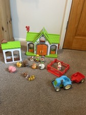 ELC Happyland Farm, Tractor & Trailer, Stables, Paddock, Farmer & Wife, Dog