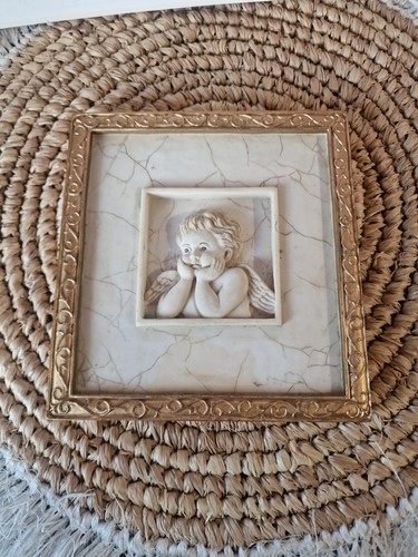 Vintage wall plaque - wall,