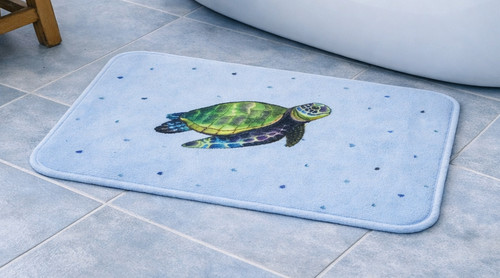 Turtle bath mat black - bath,