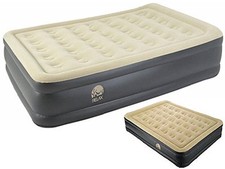 DOUBLE INFLATABLE HIGH RAISED AIR BED MATTRESS AIRBED BUILT IN ELECTRIC PUMP
