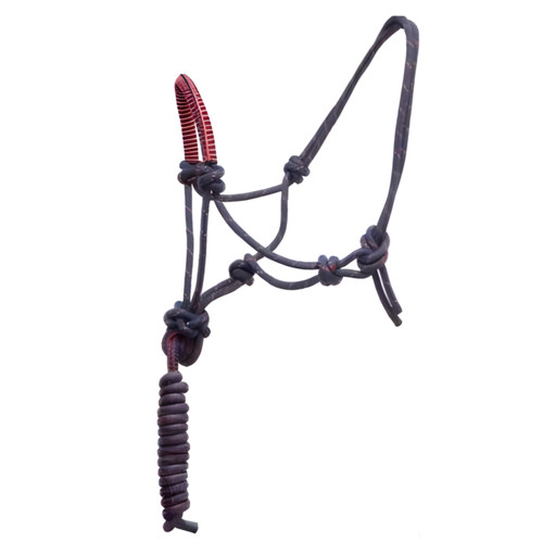 Padded rope halter adjustable - rope,
