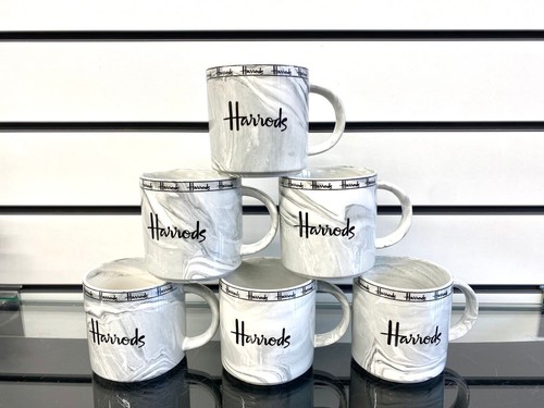 Harrods coffee mug - grey, marble