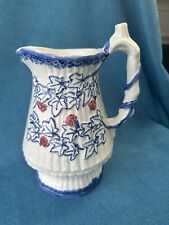 Antique Price Kensington Blue And White large Jug Grape Vine Design 20 cm