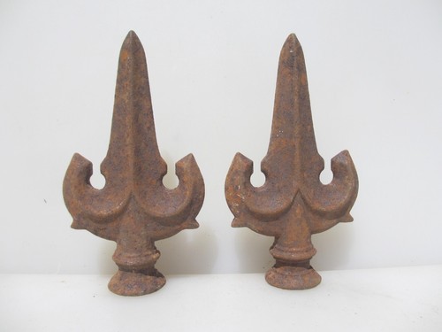 Antique iron finials end - antique,