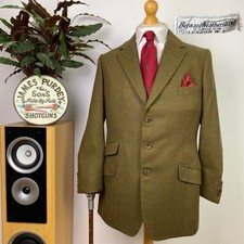 Bernard Weatherill Savile Row 42S Tweed BESPOKE Windowpane Shooting Jacket 1999