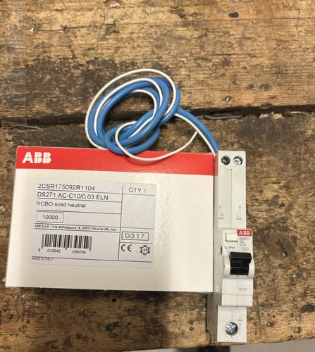 Abb ds271 c10 eln rcbo - ac-c10/0.03,
