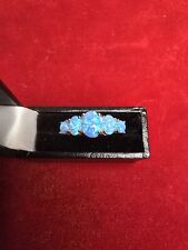 Gorgeous Sterling Silver 5 Stone Blue Opal Dress Ring - Various Please Select