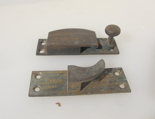 Antique brass sash window - antique,