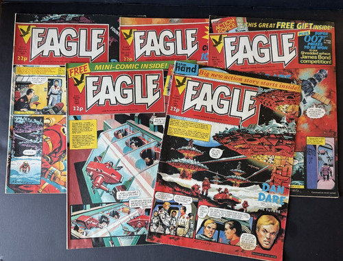 Eagle vintage boys comics - x,