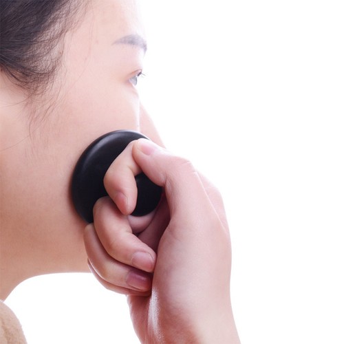 Massage hot stone face - face,