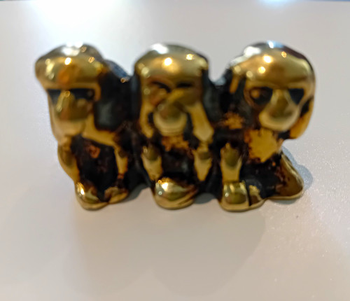 Brass wise monkeys - brass, 3