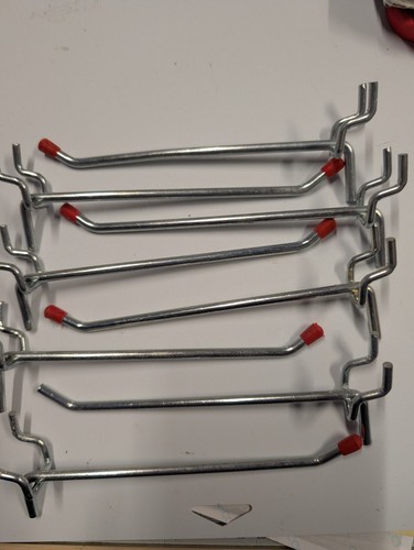 Pcs silver hooks for peg - 8,