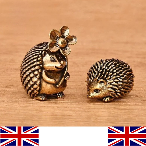Vintage copper hedgehog - copper,