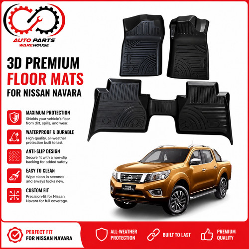Front rear floor mats - front, interior