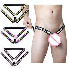 Adjustable Elastic Chastity Cage Belt Auxiliary Band Adult Bondage With C-Ring
