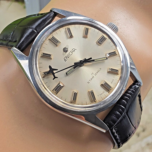 Vintage enicar men manual - men's,