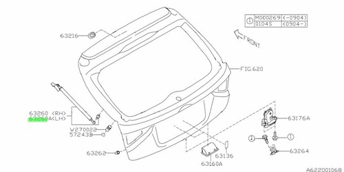 Stay assembly rear trunk boot - stay,