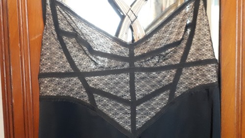 Obsidian silk slip - silk, medium