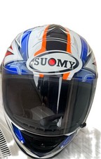 Suomy SR-SPORT Indy Motorcycle Helmet L Size Lightweight, Red/White/Blue