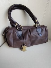 ORIANO Brown Leather Womens Handbag