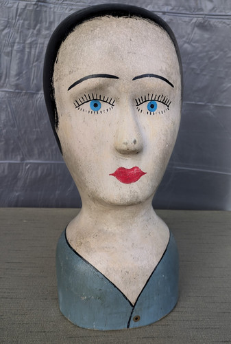 Vintage carved wooden folk - vintage,