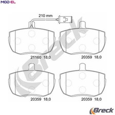 BRAKE PAD SET DISC BRAKE 21160