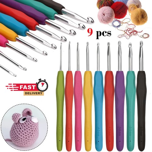 9pcs crochet hooks - crochet,