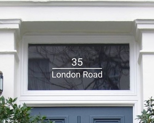 Large personalised modern door - modern,