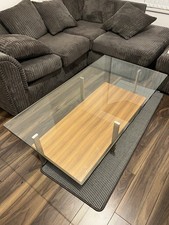 glass coffee table living room