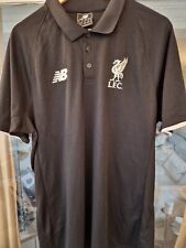 Liverpool FC Authentic New Balance Black  Polo Shirt XL vgc