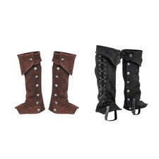 Faux Leather Medieval Gaiters