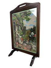 Vintage Antique Tapestry Fire