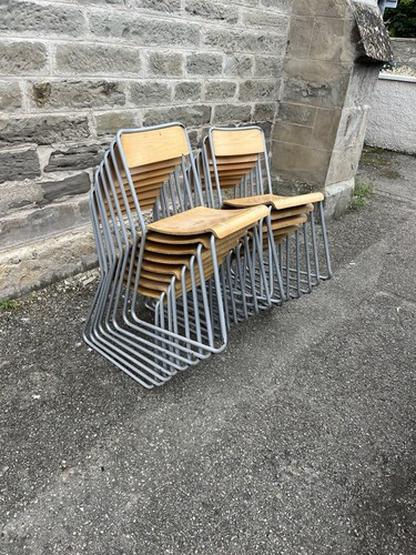 Retro stacking chairs - retro,