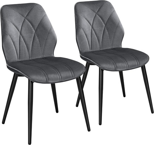 Velvet dining chairs set 2 - of,
