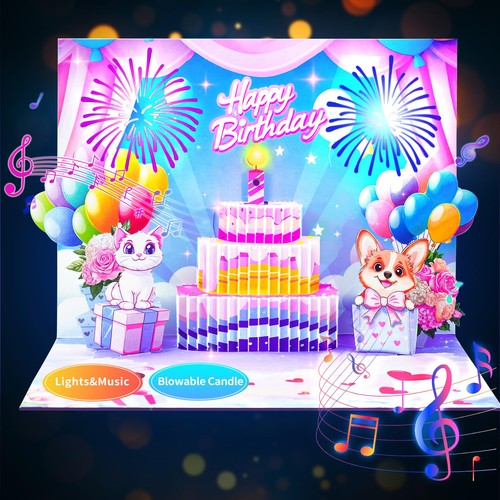 Musical birthday cards - cards,, cute