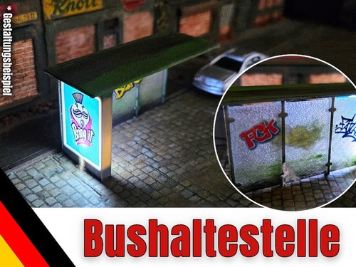 Bus stop kit - bus, h0