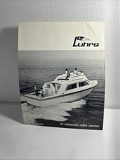 1970 HENRY LUHRS SEA SKIFFS INC. BOATING 32’ FIBERGLASS FLYBRIDGE SEDAN ORIG.