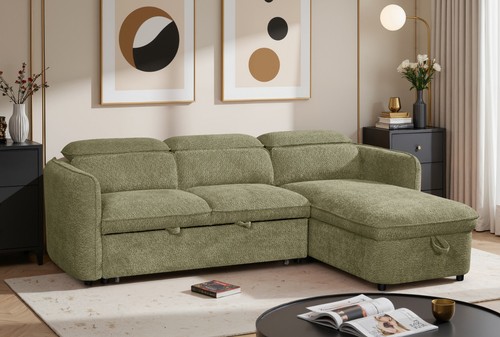 Corner sofa bed - sofa, l