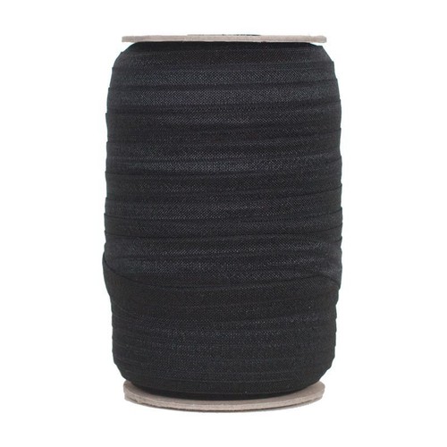 Black fold over elastic - fold,